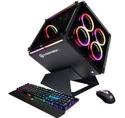 CyberPowerPC Syber Cube Elite 300 Intel Core i7-12th Gen RTX 3000 series desktop