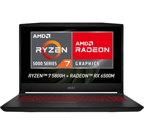 MSI Bravo B5E 15" 16GB RAM 512GB SSD Radeon RX 6500M AMD Ryzen 7 5000H laptop