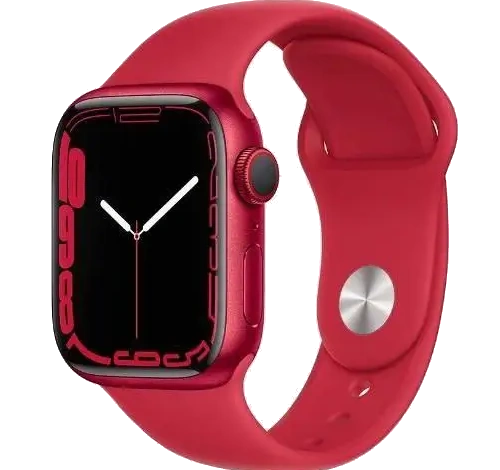 Apple Watch 38mm SS Red Sport Band MLLD2LL/A watch