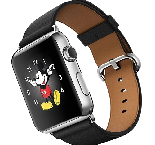Apple Watch 42mm SS Black Classic Buckle MJ3X2LL/A watch