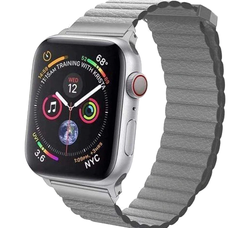 Apple Watch 42mm SS Storm Gray Leather Loop MMFX2LL/A watch