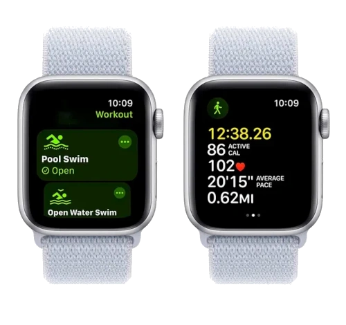 Apple Watch SE 40mm Aluminum Silver Link Bracelet A2353 GPS Cellular watch