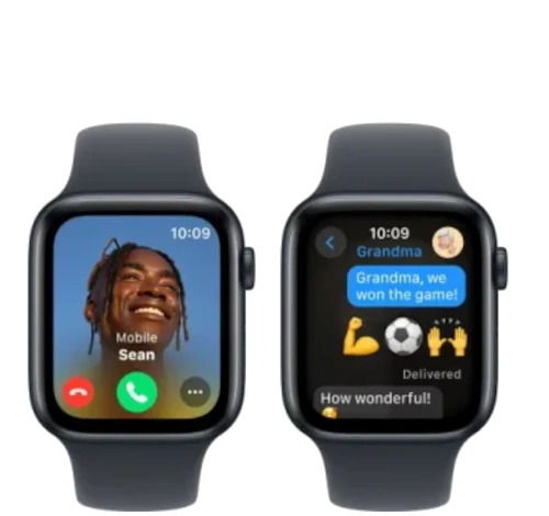 Apple Watch SE 44mm Aluminum Leather Link A2352 GPS Only watch