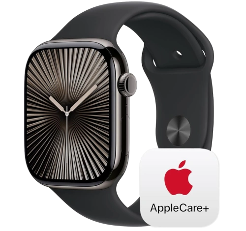 Apple Watch Series 10 46mm Slate Titanium Case w/ Apple OEM Band A3003 GPS Cellular watch