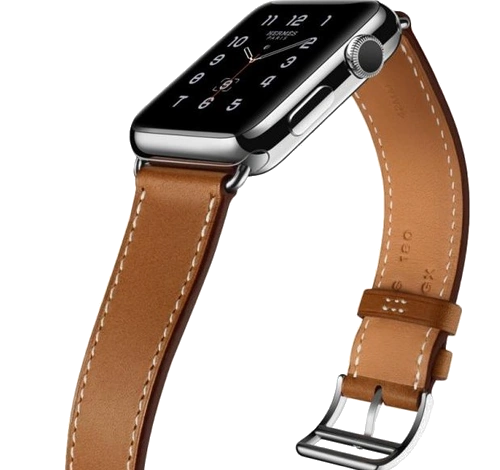Apple Watch Series 2 Hermes 38mm SS Fauve Barenia Leather Single Tour Band MNQ82LL/A watch