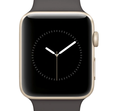 Apple Watch Series 2 Sport 42mm Gold Aluminum Cocoa Sport Band MNPN2LL/A watch