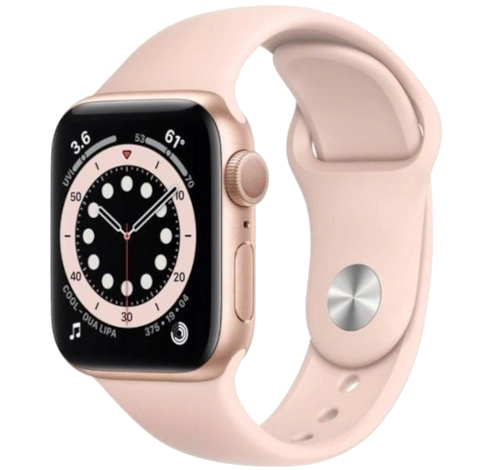 Apple Watch Series 3 38mm Gold Aluminum Pink Sand Sport Loop MQJU2LL/A GPS Cellular watch