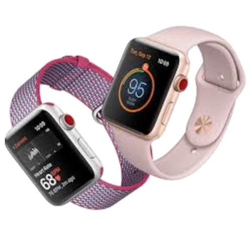 Apple Watch Series 3 42mm Silver Aluminum Fog Sport Band MQK12LL/A GPS Cellular watch