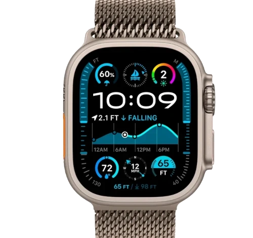 Apple Watch Series 4 44mm SS Silver Milanese Loop MTV42LL/A GPS Cellular watch
