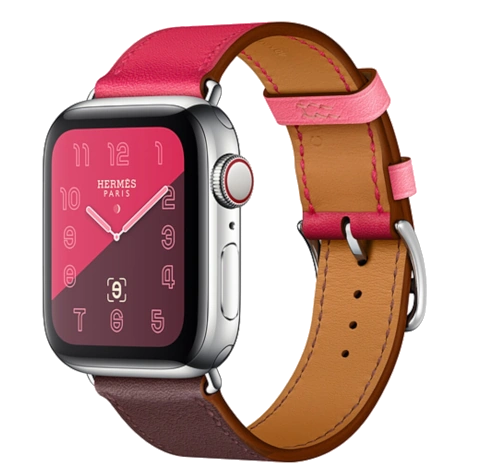 Apple Watch Series 4 Hermes 40mm SS Fauve Barenia Leather Single Tour MU6M2LL/A GPS Cellular watch