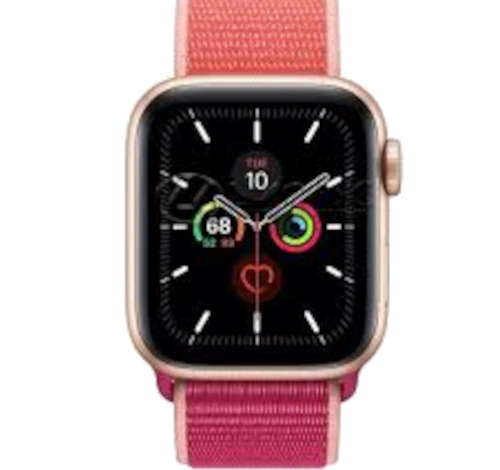 Apple Watch Series 5 40mm Gold Aluminum Fabric Sport Loop GPS Cellular watch