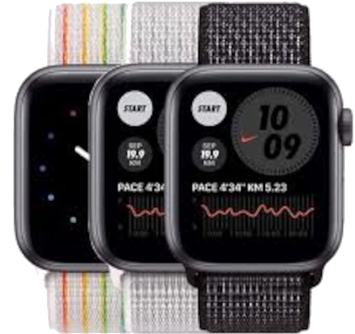Apple Watch Series 6 Nike 40mm Space Gray Aluminum Nike Sport Loop A2291 GPS Only watch