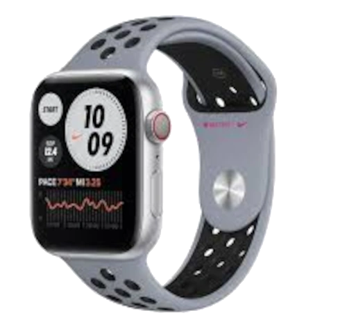Apple Watch Series 6 Nike 44mm Silver Aluminum Nike Sport Loop A2294 GPS Cellular watch