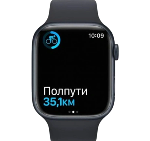 Apple Watch Series 7 45mm Midnight Aluminum Case with Apple OEM Band A2474 GPS Only watch