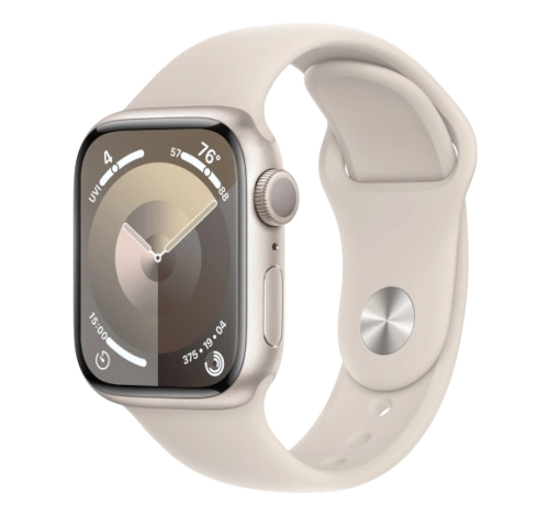 Apple Watch Series 8 41mm Starlight Aluminum Case with Apple OEM Band A2770 GPS Only watch