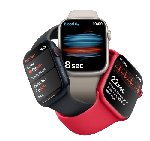 Apple Watch Series 8 45mm Graphite Stainless Steel Case with Milanese Loop A2774 GPS Cellular watch