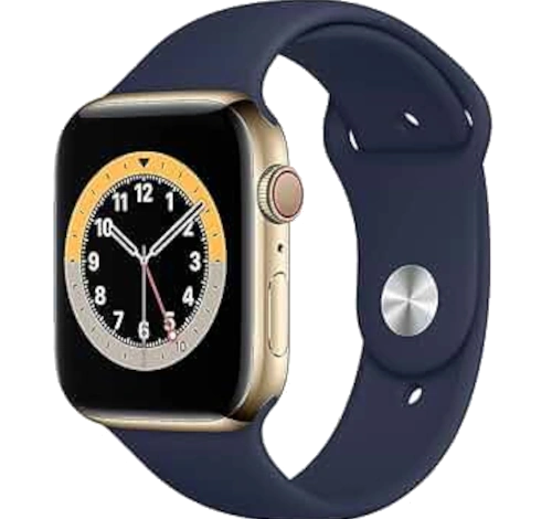 Apple Watch Series 9 41mm Gold Stainless Steel Case with Milanese Loop A2982 GPS Cellular watch