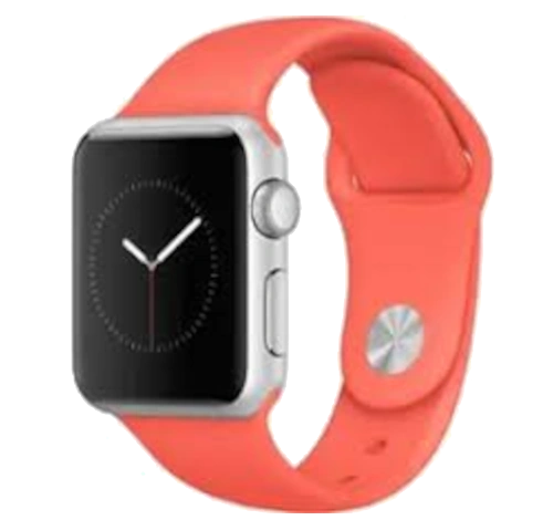 Apple Watch Sport 38mm Silver Aluminum Apricot Sport Band MMF12LL/A watch