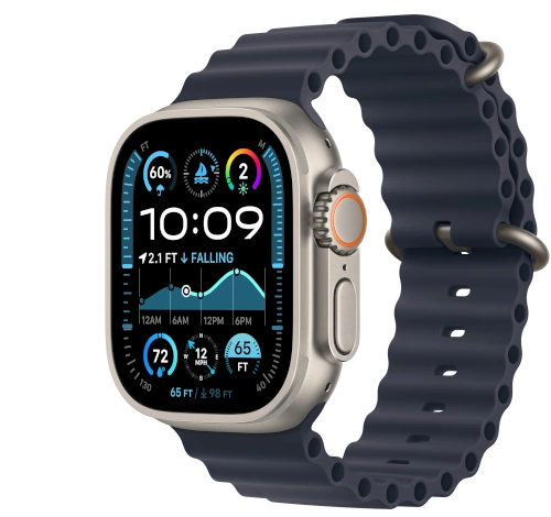 Apple Watch Ultra 2 49mm Titanium with Ocean Band A2986 watch