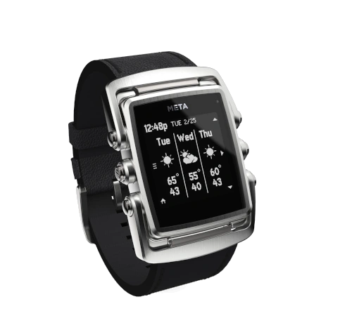 MetaWatch M1 Limited Black Stainless Smartwatch watch